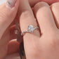 Criss Cross 1 Carat Moissanite 925 Sterling Silver Ring