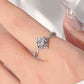 Criss Cross 1 Carat Moissanite 925 Sterling Silver Ring